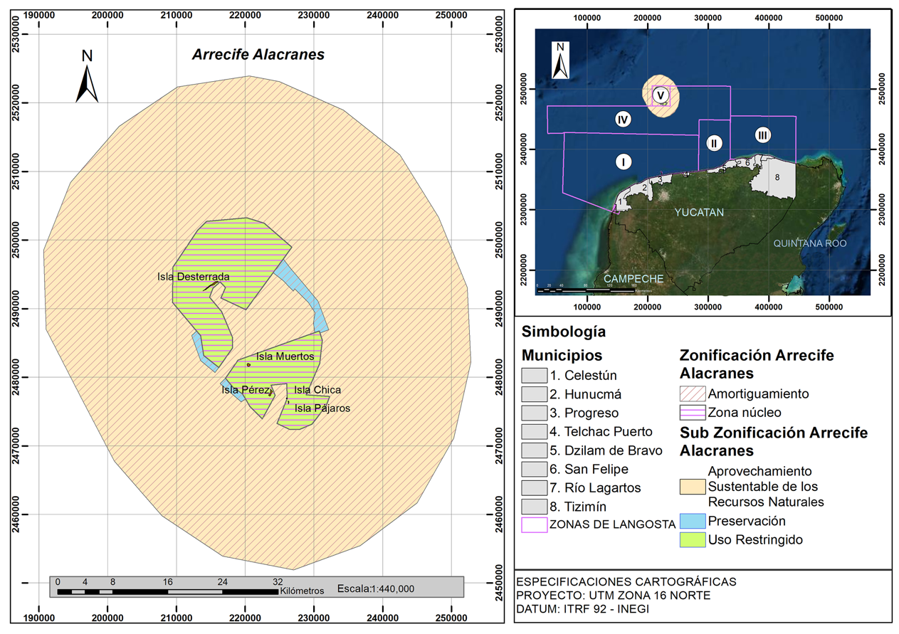 Zonificación del Parque Nacional Arrecife Alacranes