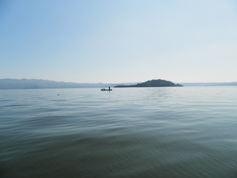 El lago de Catemaco en los Tuxtlas, Veracruz, México