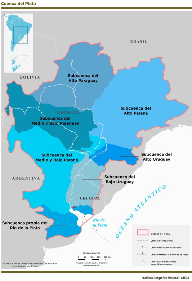 Cuenca del río de La Plata: subcuencas