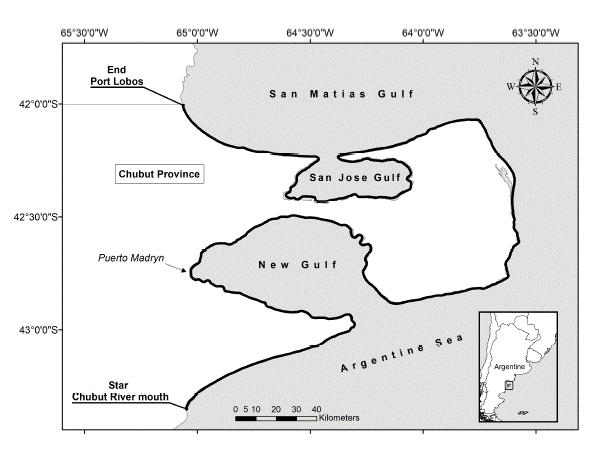 Diagram of aerial surveys study area.