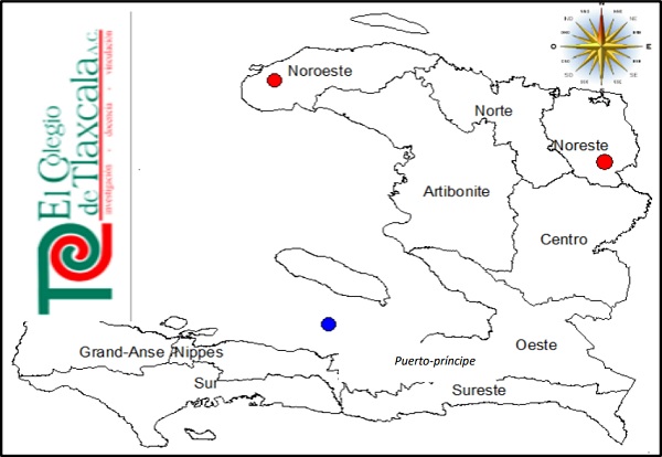 Map of the Republic of Haiti