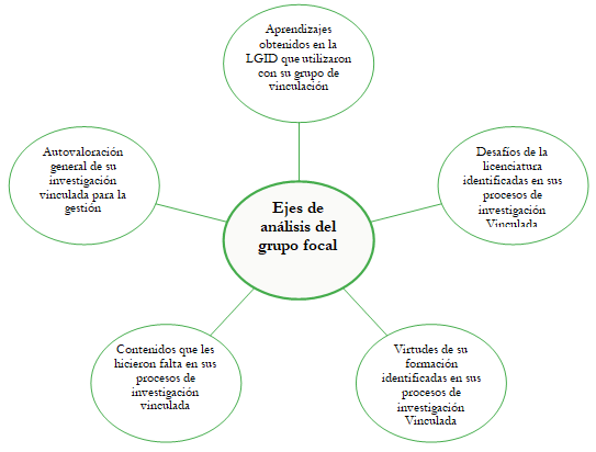 Ejes de análisis del grupo focal
