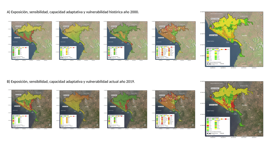 Mapa de unidades de vulnerabilidad resultado de la integraci�n de los mapas tem�ticos de los componentes exposici�n, sensibilidad y capacidad adaptativa