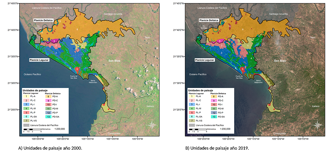 Unidades de paisaje derivadas de la regionalizaci�n