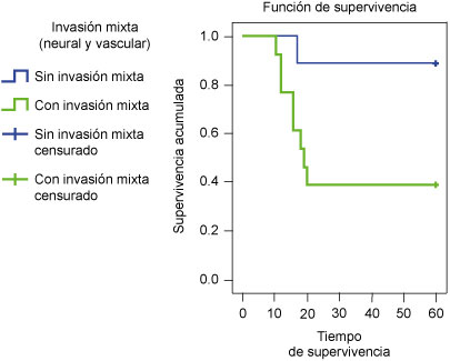Supervivencia de pacientes con cáncer de pene según los resultados histopatológicos de los bordes quirúrgicos del tumor