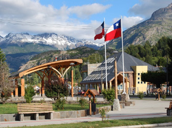 Plaza de Futaleufú.