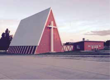Iglesia ex campamento Cerro Sombrero, Tierra del Fuego.