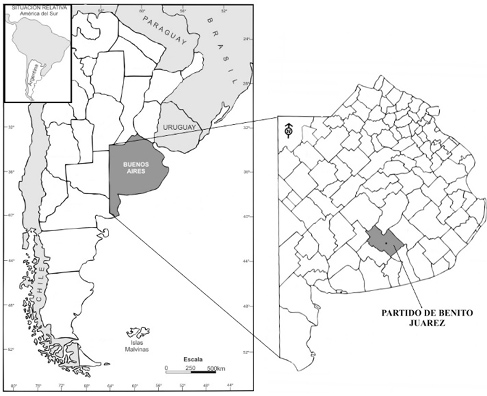 Mapa del área de estudio.