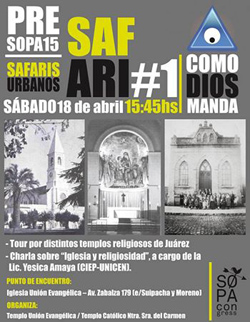 Afiche del Safari “Como dios manda”.