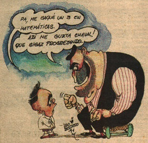 Caricatura sobre la configuraci&oacute;n familiar