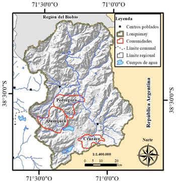 Mapa del &aacute;rea de estudio