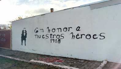Mural en honor a los pioneros