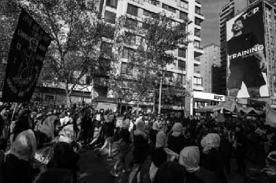 Protestas feministas, Santiago, Chile. 6 de junio de 2018