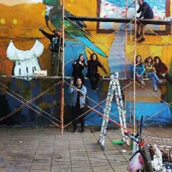 (b) Intervención sobre el muro