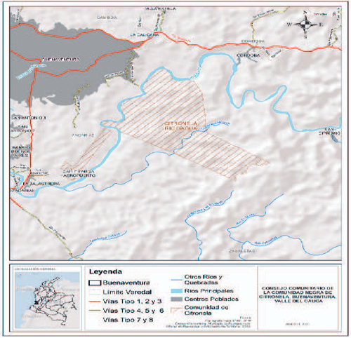 Ubicaci�n de Citronela