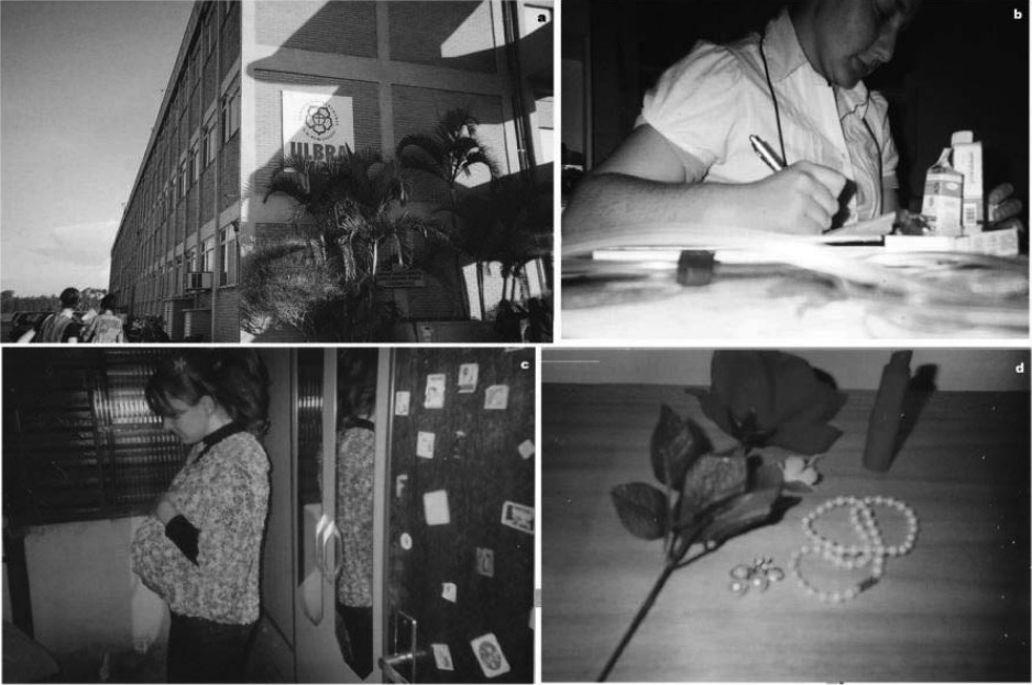 Fotos que representan las percepciones sobre el futuro: a) Andrea, 19 años, Región centro
occidental; b) Miriam, 15 años, Región centro oriental; c) Francine, 16 años, Región centro
oriental; d) Lourdes, 15 años, Región sudeste.