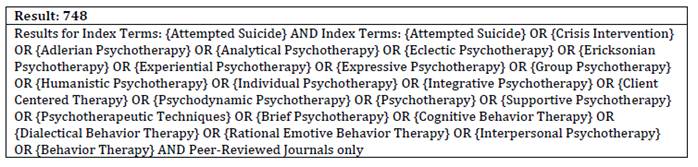 Database: APA PsycInfo