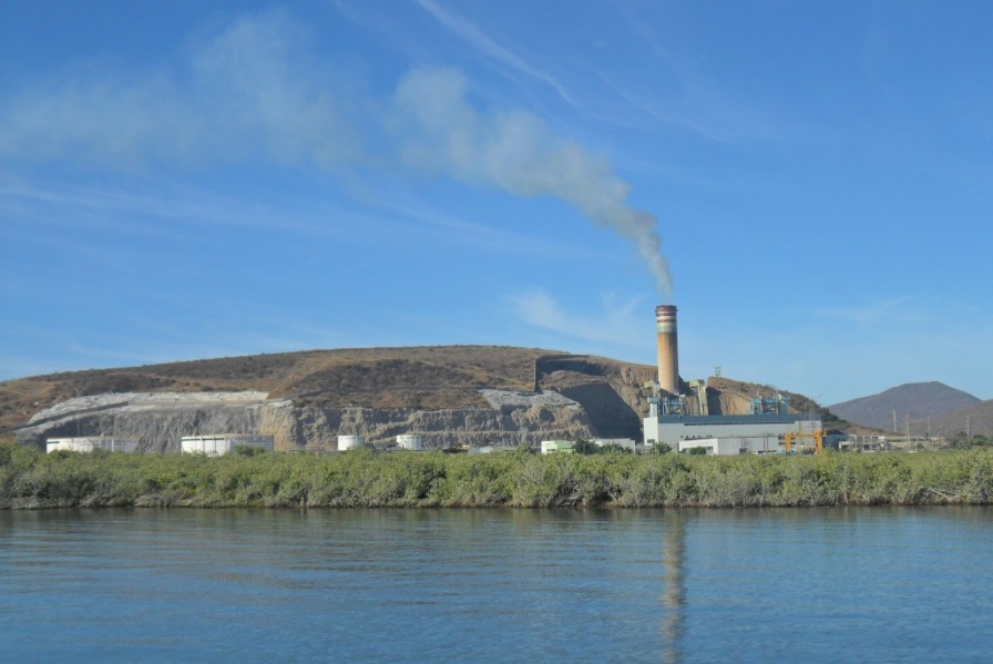 Emisiones de gases de
la termoel&eacute;ctrica Topolobampo