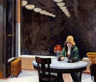 Automat (Edward Hopper, 1927).