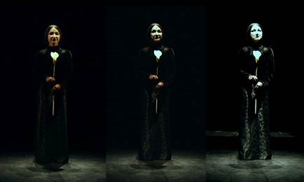 Ermanna Montanari, Ouverture Alcina. Le prologue.