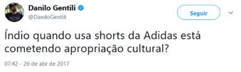 Postagem de @DaniloGentili em Twitter