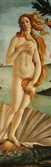 Sandro Botticelli, Detalhe de O Nascimento de V&ecirc;nus (cerca de 1484-1485) t&ecirc;mpera sobre tela. Floren&ccedil;a: Galleria degli Uffizi