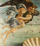 Sandro Botticelli, Detalhe de O Nascimento de V&ecirc;nus (cerca de 1484-1485) t&ecirc;mpera sobre tela. Floren&ccedil;a: Galleria degli Uffizi