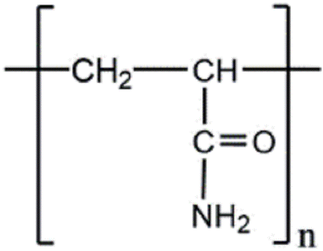 Chemical structure of polyacrylamide (PAM).
