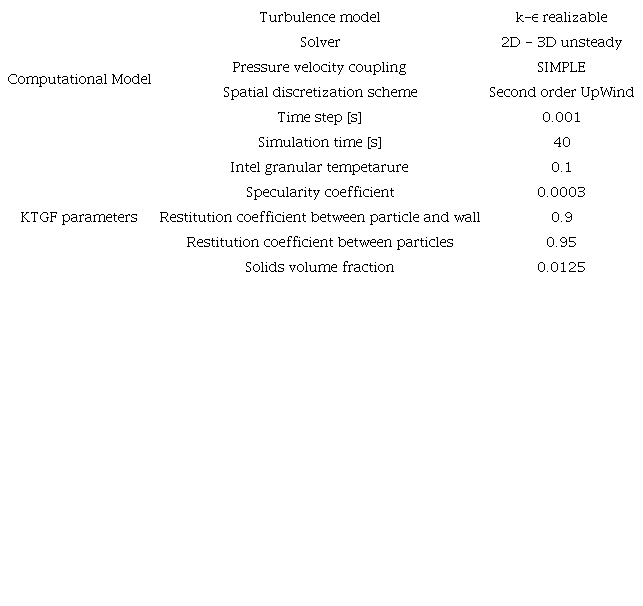 Ansys Fluent computational model