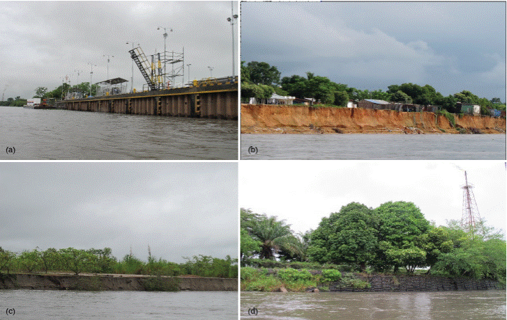 ESI-R for certain areas of the Magdalena River, (a) ESI-R 1; (b) ESI-R 3; (c) ESI-R 4; (d) ESI-R 6.