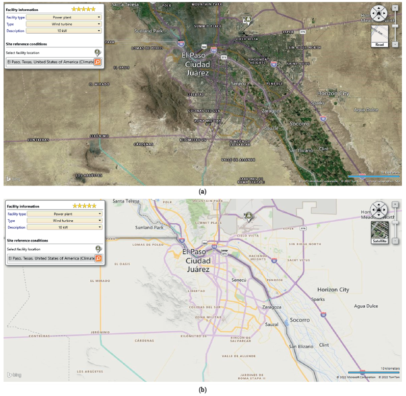 (a) The geographical location (b) road map of the study site, Ciudad Ju&aacute;rez