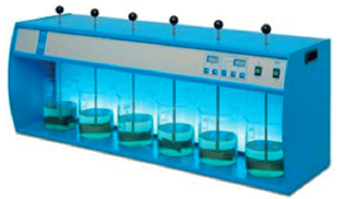Jar test equipment, Lovibond ET750.