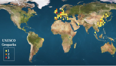 Geoparques en el Mundo.