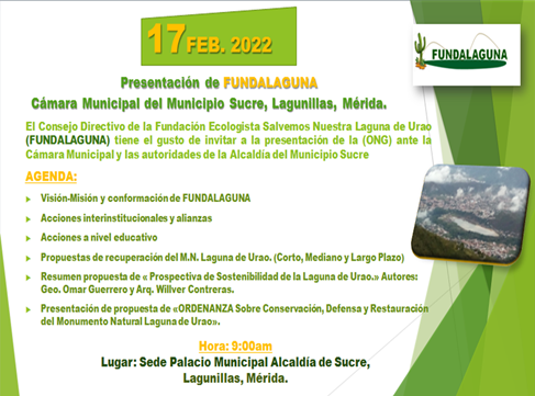 Algunos de los proyectos presentados por Funadalaguna.