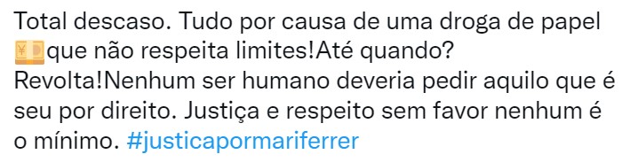 Tweet da Classe 1