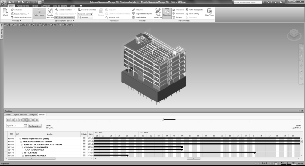 Simulación Modelo Autodesk Navisworks Manage