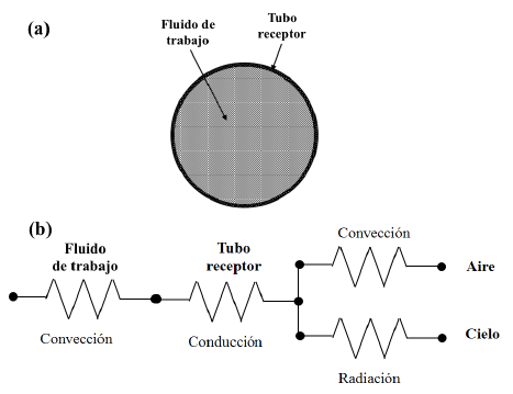 Modelo del tubo receptor: