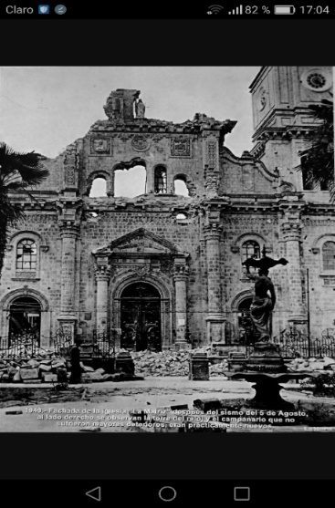 Terremoto del 5 de agosto de 1949 en Tungurahua, (GCity,2017)