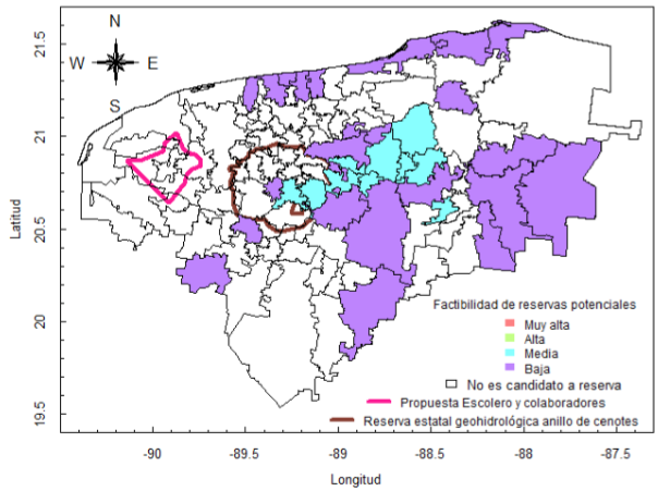 Figura 5. Reservas potenciales a partir del Escenario de valoraci�n ponderada y su comparaci�n con otros estudios.
