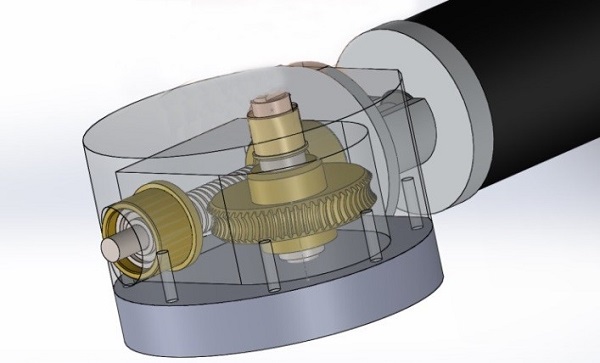 Diseño en SolidWorks de la caja reductora de velocidad con el mecanismo corona-sinfín.