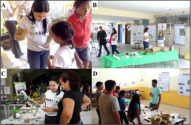 -
Events and expositions where MFS has participated. A – UEPA in the communities
(Bujarú). B – Centro de Ciências Sociais e Educação - CCSE – Campus I academic
week. C – UEPA anniversary. D – Feira Municipal de Salvaterra 

 