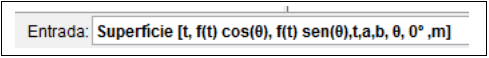  Construção GeoGebra: Comando Superfície