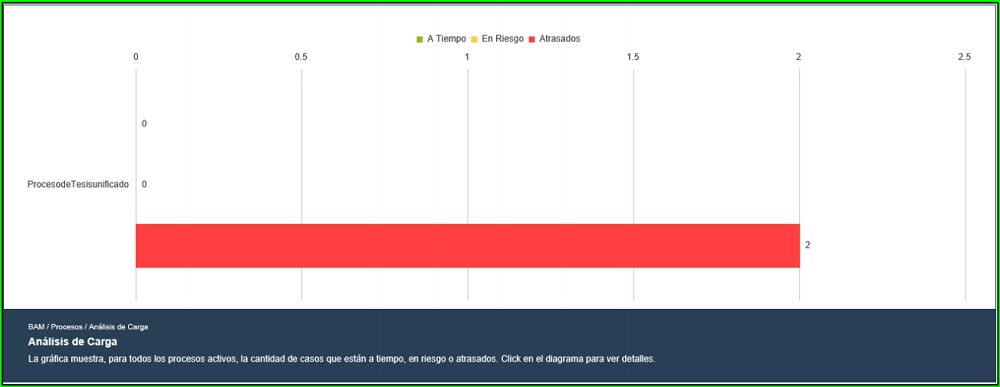 An&aacute;lisis de carga de los casos del proceso