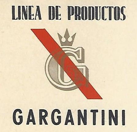 Etiqueta de Productos Gargantini. Fuente: archivo personal.