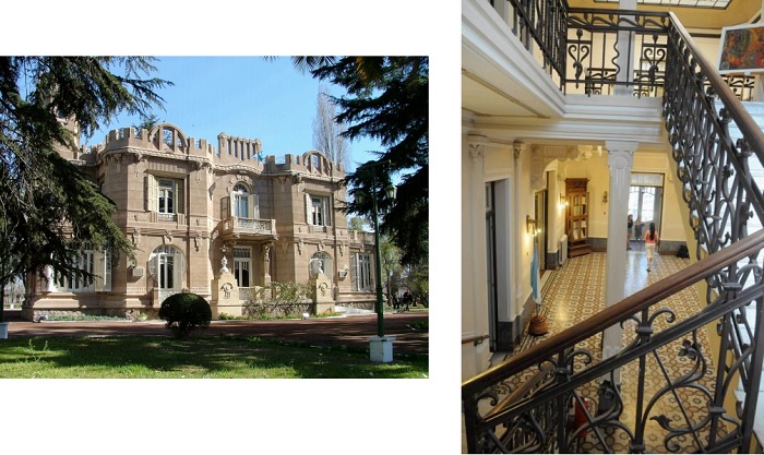El   palacio   de   don   Gerónimo   Gargantini   en   Maipú, Mendoza. Actual sede del Museo Nacional del Vino y la Vendimia. Fuente: archivo personal.