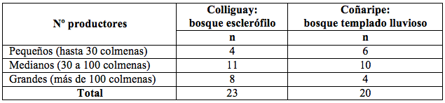 Distribución
del universo según tipo de propiedad
