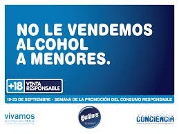 Publicidad No le vendemos alcohol a menores