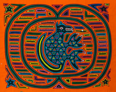 Tejido Molas Kuna &ldquo;Dragon in Womb&rdquo; Figure 1. Molas Kuna textil &ldquo;Dragon in Womb&rdquo;
