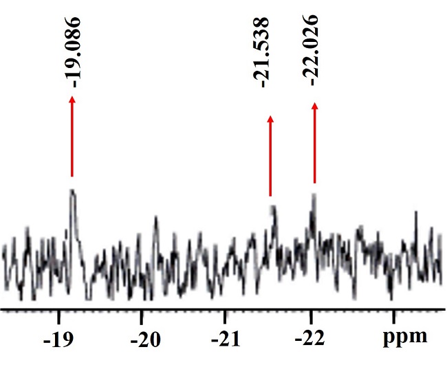 
							29 Si NMR of poly(silyl ether) derived from soy oil. 