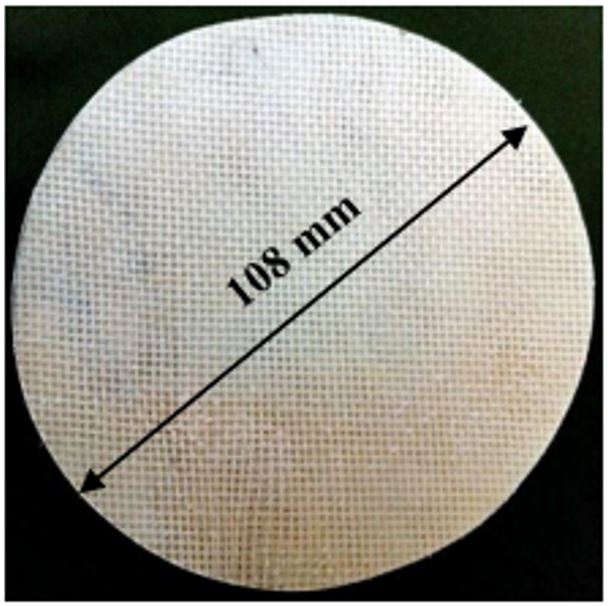 Circular composite blank.